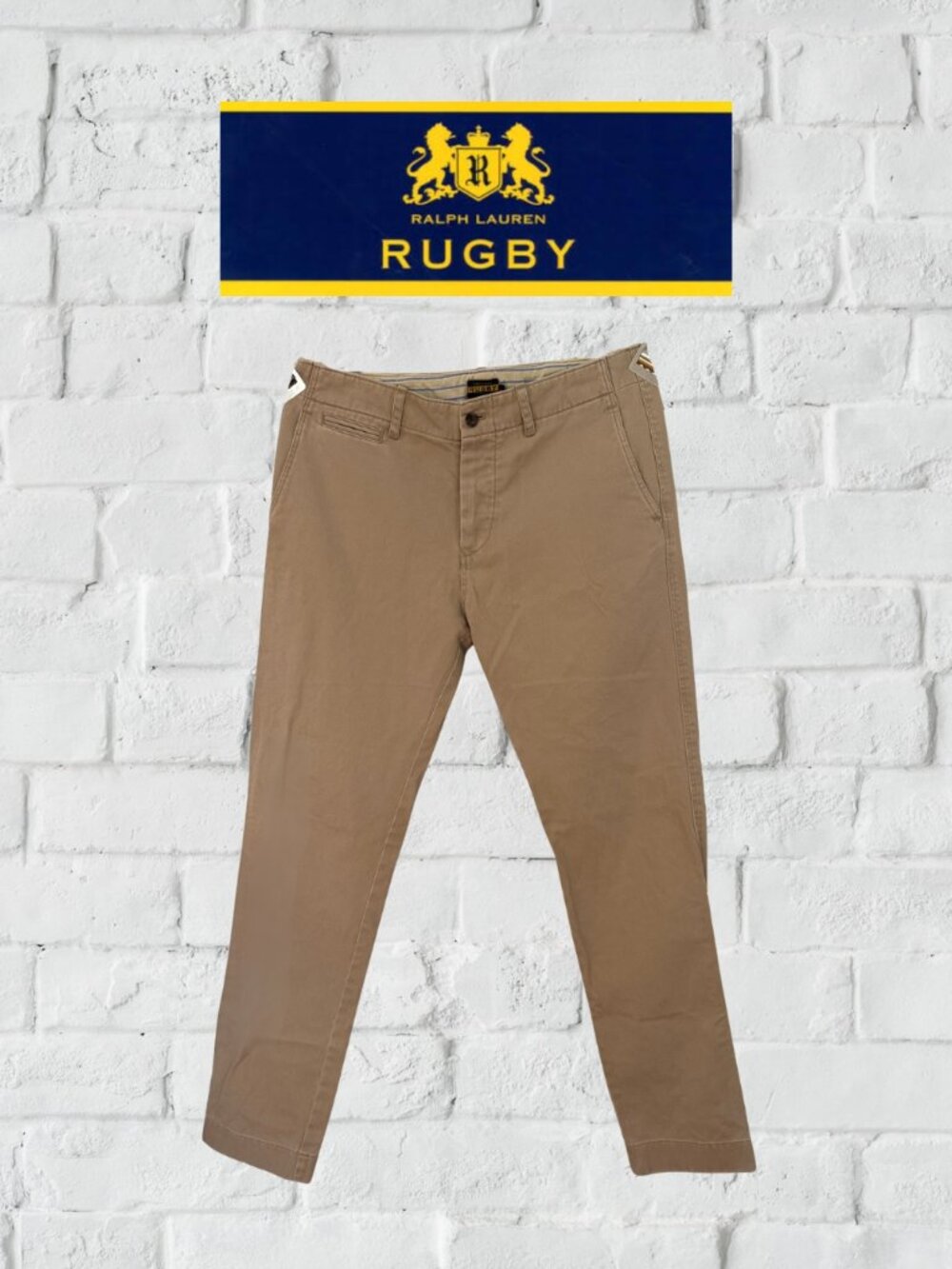 Rugby Ralph Lauren Khaki Chino Pants | Women's Size 4 | Vintage